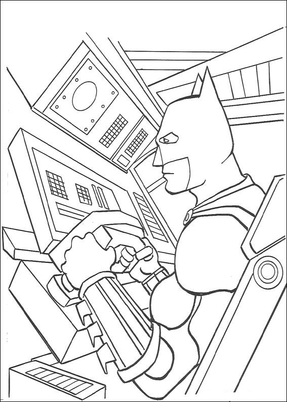 Plansa de colorat cu Batman 50 46